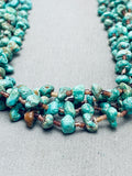 One Of The Best Vintage Santo Domingo Royston Turquoise Sterling Silver Necklace-Nativo Arts