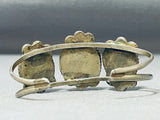 Rare Vintasge Native American Navajo Old Morenci Turquoise Sterling Silver Bracelet-Nativo Arts