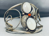 Fascinating Vintage Native American Navajo Mother Of Pearl Sterling Silver Bracelet-Nativo Arts