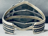 One Of The Best Ever Vintage Native American Navajo Dry Creek Turquoise Sterling Silver Bracelet-Nativo Arts
