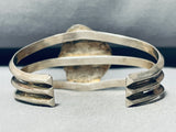 Rare Vintage Native American Navajo Bisbee Turquoise Sterling Silver Bracelet Old-Nativo Arts