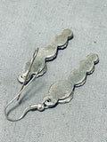 Sparkling Vintage Native American Navajo Sterling Silver Flower Earrings-Nativo Arts