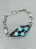 Special Vintage Native American Navajo Turquoise Sterling Silver Bracelet-Nativo Arts