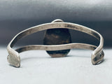 Rare Vintage Native American Navajo Carico Lake Turquoise Sterling Silver Bracelet-Nativo Arts
