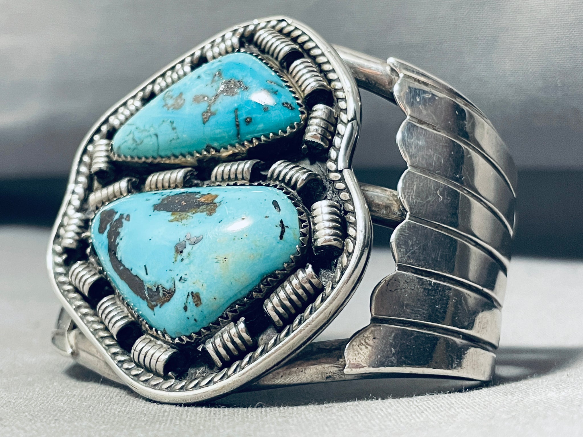 Paul Chee!! Important Vintage Native American Navajo Turquoise