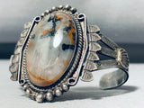 Perfect For Fall Vintage Native American Navajo Petrified Wood Sterling Silver Bracelet-Nativo Arts