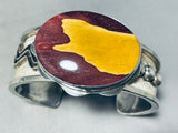 Mookaite Stone!! Very Rare Vintage Native American Navajo Sterling Silver Bracelet-Nativo Arts