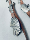 Animals Hand Carved Vintage Native American Navajo Sterling Silver Concho Belt-Nativo Arts