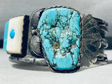 One Of Most Unique Ever Vintage Native American Navajo Inlay Turquoise Sterling Silver Bracelet-Nativo Arts