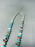 Kachina Inlay Native American Navajo Turquoise Sterling Silver Necklace-Nativo Arts