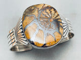 Del Vandever Vintage Native American Navajo Seashell Agate Sterling Silver Bracelet-Nativo Arts