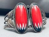 One Of The Most Unique Vintage Native American Navajo Sterling Silver Bracelet-Nativo Arts