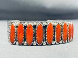 The Best Long Coral Native American Navajo Sterling Silver Bracelet This Year-Nativo Arts