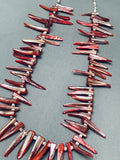 Long Shell Tooth Vintage Native American Navajo Heishi Necklace-Nativo Arts