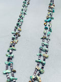 One Of The Best Vintage Santo Domingo Green Turquoise Jacla Necklace Old-Nativo Arts