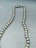 Jesse Monongye (D.) Important Hopi Vintage Sterling Silver Turquoise Necklace-Nativo Arts