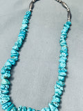 Chunky Nugget Vintage Native American Navajo Sterling Silver Necklace