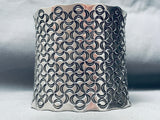 121 Grams Massive Vintage Southwest Sterling Silver Bracelet Cuff-Nativo Arts