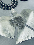 One Of The Best Native American Navajo Sterling Silver Coin Squash Blossom Necklace-Nativo Arts