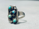 Wonderful Vintage Native American Navajo Turquoise Sterling Silver Ring-Nativo Arts