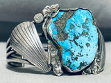 One Of The Best Ever Vintage Native American Navajo Morenci Turquoise Sterling Silver Bracelet-Nativo Arts