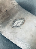 Important Vintage Francisco Gomez Turquoise Onyx Inlay Sterling Silver Bracelet