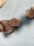 Fascinating Native American Navajo Pilot Mountain Turquoise Copper Pennies Bracelet-Nativo Arts