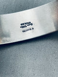 Juan Willie Opal Inlay Vintage Native American Navajo Sterling Silver Bracelet-Nativo Arts