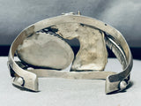 One Of The Best Vintage Native American Navajo Horse Turquoise Sterling Silver Bracelet-Nativo Arts