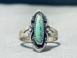 Elegant Vintage Native American Navajo Royston Turquoise Sterling Silver Ring-Nativo Arts