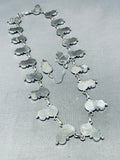 Native American Dropdead Gorgeous Navajo Turquoise Sterling Silver Necklace-Nativo Arts