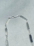 Turquoise Maiden Native American Navajo Inlay Sterling Silver Necklace-Nativo Arts
