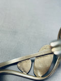 Gary Sanchez Vintage Native American Navajo Contemporist Shell Sterling Silver Bracelet-Nativo Arts