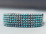 Snake Eyes Of Turquoise Vintage Navajo Sterling Silver Bracelet Cuff-Nativo Arts