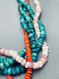 One Of The Most Unique Ever Vintage Santo Domingo Turquoise Necklace-Nativo Arts