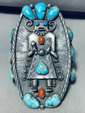 The Best Vintage Native American Navajo Kachina Sterling Silver Bracelet On The Internet-Nativo Arts