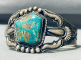 Important Kirk Smith (d) Vintage Native American Navajo Turquoise Sterling Silver Bracelet-Nativo Arts