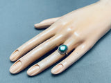 Early Deposit Turquoise!! Vintage Native American Navajo Royston Sterling Silver Ring-Nativo Arts