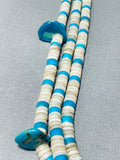 Important Very Old Vintage Santo Domingo Turquoise Heishi Necklace-Nativo Arts