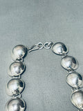 Important Vintage Apache Carlyne Apachito Turquoise Sterling Silver Necklace-Nativo Arts