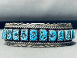 Arny Maloney Vintage Native American Navajo Turquoise Sterling Silver Bracelet-Nativo Arts