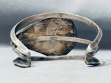 One Of The Most Unique Vintage Native American Navajo Inlay Turquoise Sterling Silver Bracelet