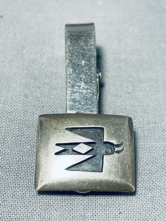 Brilliant Vintage Native American Navajo Sterling Silver Bird Tie Tack-Nativo Arts