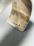 Coolest Wave Vintage Native American Navajo Sterling Silver Bracelet Cuff-Nativo Arts