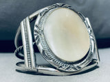 One Of The Best Ever Vintage Native American Navajo Pearl Sterling Silver Bracelet-Nativo Arts