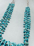 One Of The Best Spiderweb Turquoise Nugget Vintage Native American Navajo Heishi Necklace-Nativo Arts