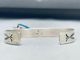 Lapis Bear Vintage Native American Navajo Sterling Silver Charm Bracelet!-Nativo Arts