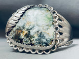 The Best Earthstone Agate Turquoise Vintage Native American Navajo Sterling Silver Bracelet-Nativo Arts