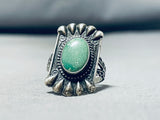 Authentic Vintage Native American Navajo Royston Turquoise Sterling Silver Ring-Nativo Arts