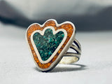 Marvelous Vintage Native American Navajo Turquoise Sterling Silver Ring-Nativo Arts